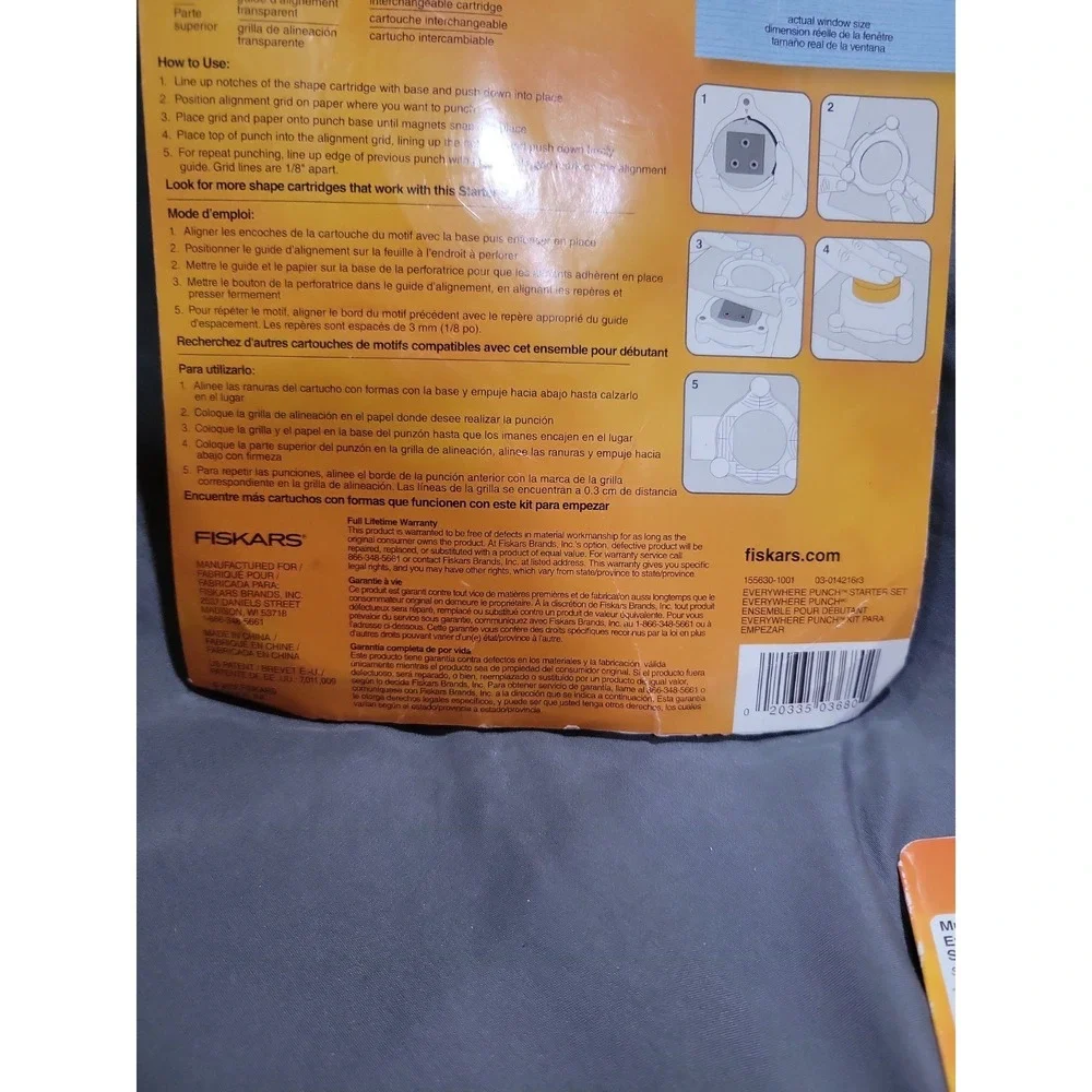 Fiskars 01-005563 Everywhere Punch Window System Starter Set